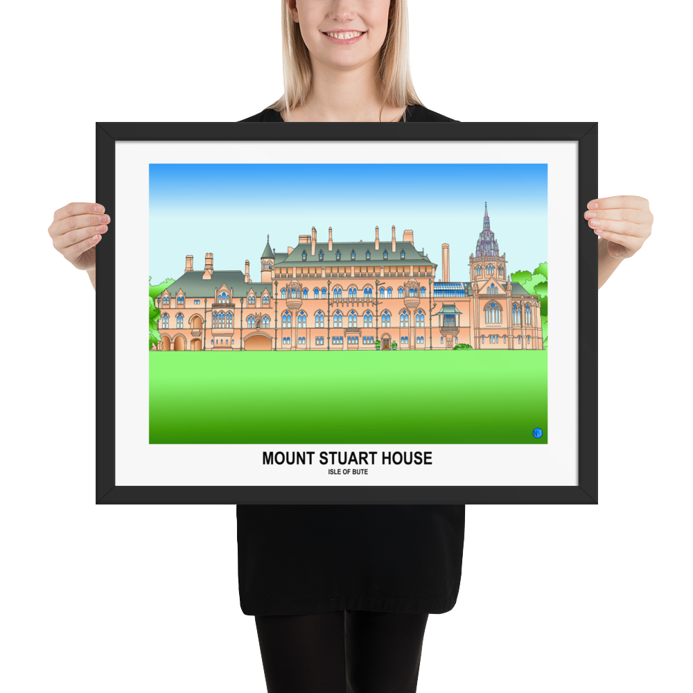 Mount Stuart Art House, Isle of Bute Framed Print - FREE P&P Worldwide